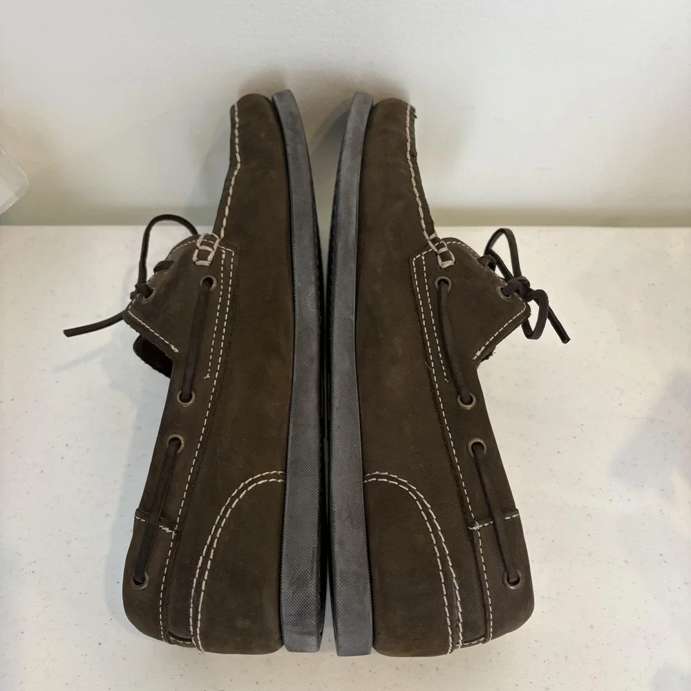 Johnston & Murphy Shoes Mens Size 11.5 Boat Moc Toe Deck‎ Casual Leather J&M